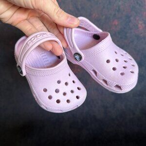 Baby Crocs Size 2-3 Baby (Ballerina) Pink